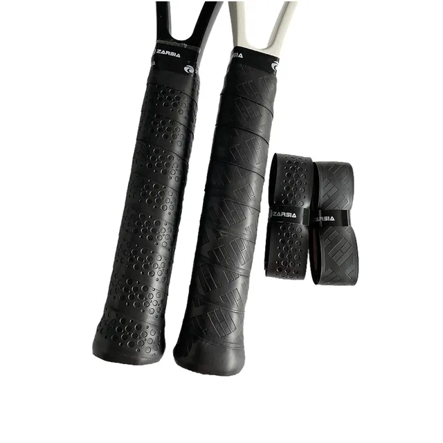 2pcs Retail ZARSIA PU Leather Tennis Racket Replacement Grip Thick Leather Handle Grip for Tennis Racquet 3