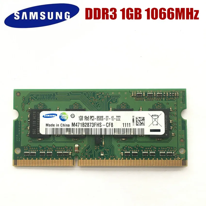 SAMSUNG 1 ГБ PC3 8500S DDR3 1066 МГц Гб памяти ноутбука 1G pc3 модуль SODIMM RAM|ddr3 1066mhz|laptop memory1066 mhz |