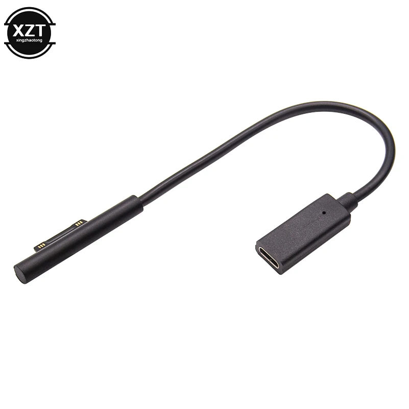 0.2m 15V 3A USB Type-C Power Supply for Microsoft Surface Pro 4 5 6 Go PD Charging Adapter Cable DC Cord Fast Charger Tablet