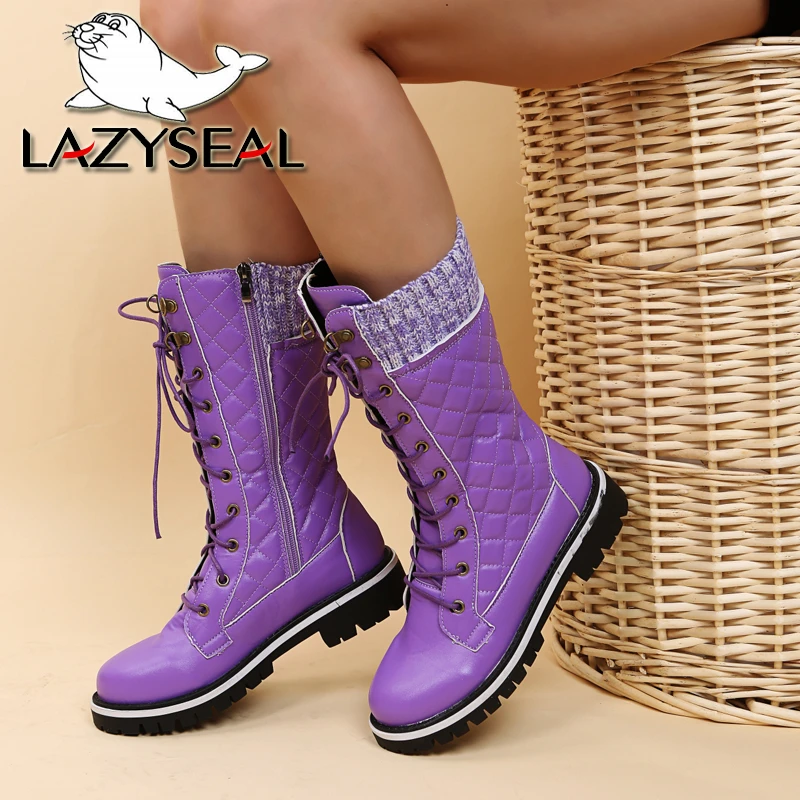 lavender snow boots