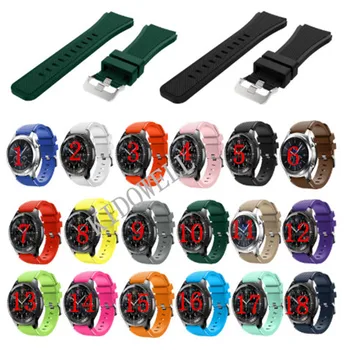

22MM Rubber Wrist Strap for Samsung Gear S3 Frontier Silicone Watch Bands 22 mm Gear S3 Classic Replacement Bracelet Band 100PCS