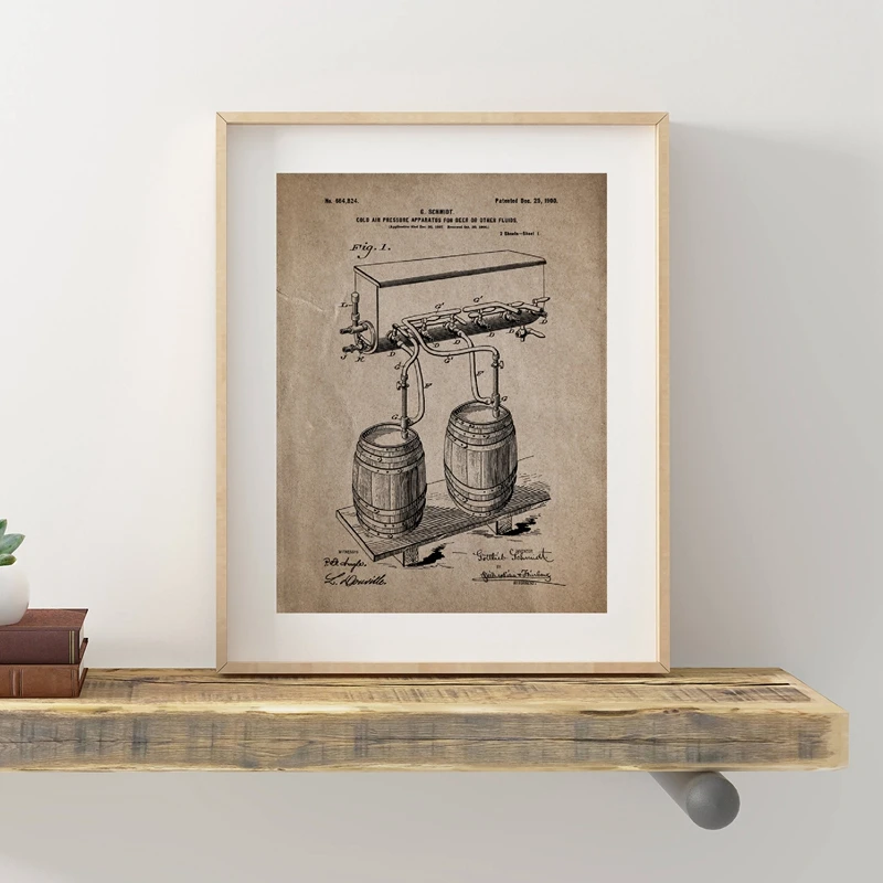 Vintage-Beer-Patent-Poster-Beer-Brewing-Prints-Beer-Processing-Hop-Botanical-Art-Pictures-Canvas-Painting-Bar (2)