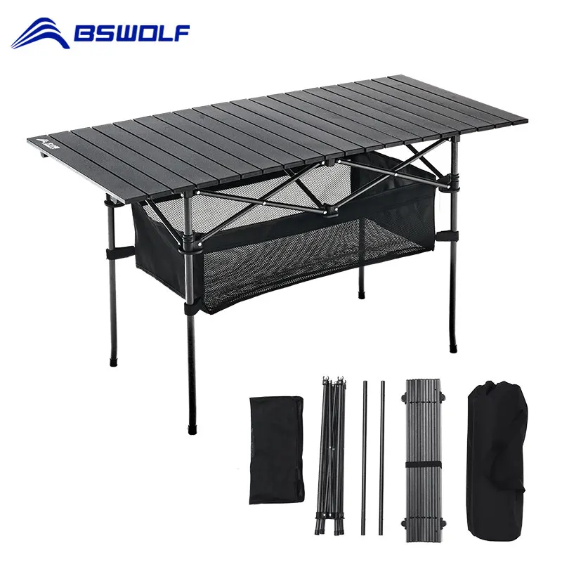 Portable Folding Camping Table Aluminium Carry BBQ Desk Kitchen Outdoor Picnic 