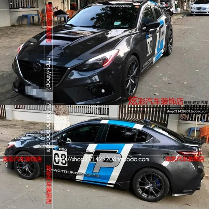 Car Stickers For Mazda 3 Body Appearance Personalized Custom Fashion Racing Decals Car Stickers Aliexpress