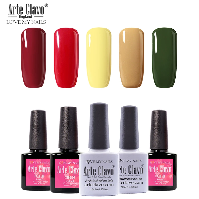 10ml-zh12 E Clavo 3 шт./компл. Гель-лак набор для ManicureSemi постоянного лаки для ногтей замочить от УФ-светодиодный ногти гель лак для ногтей маникюр - Цвет: 10ml-zh12
