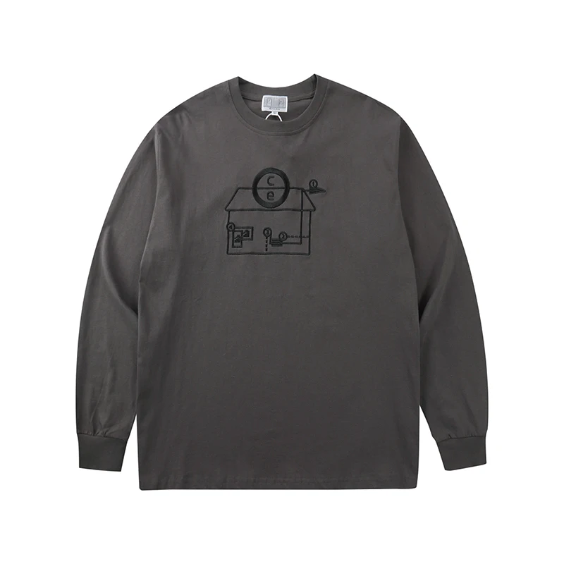 

Cavempt Design Sweatshirts Men Women Embroidery Logo CAV EMPT C.E Long Sleeve Sweatshirt