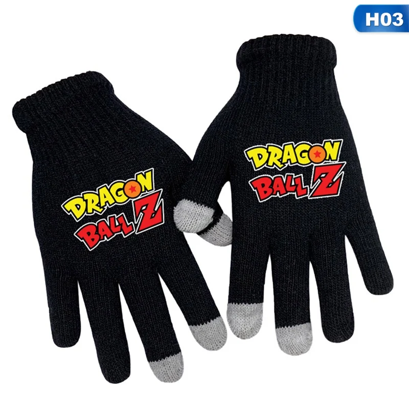 1 пара, новые перчатки Dragon Ball Touch, модель, косплей, перчатки Goku, теплые зимние перчатки, Мультяшные теплые перчатки - Цвет: 3