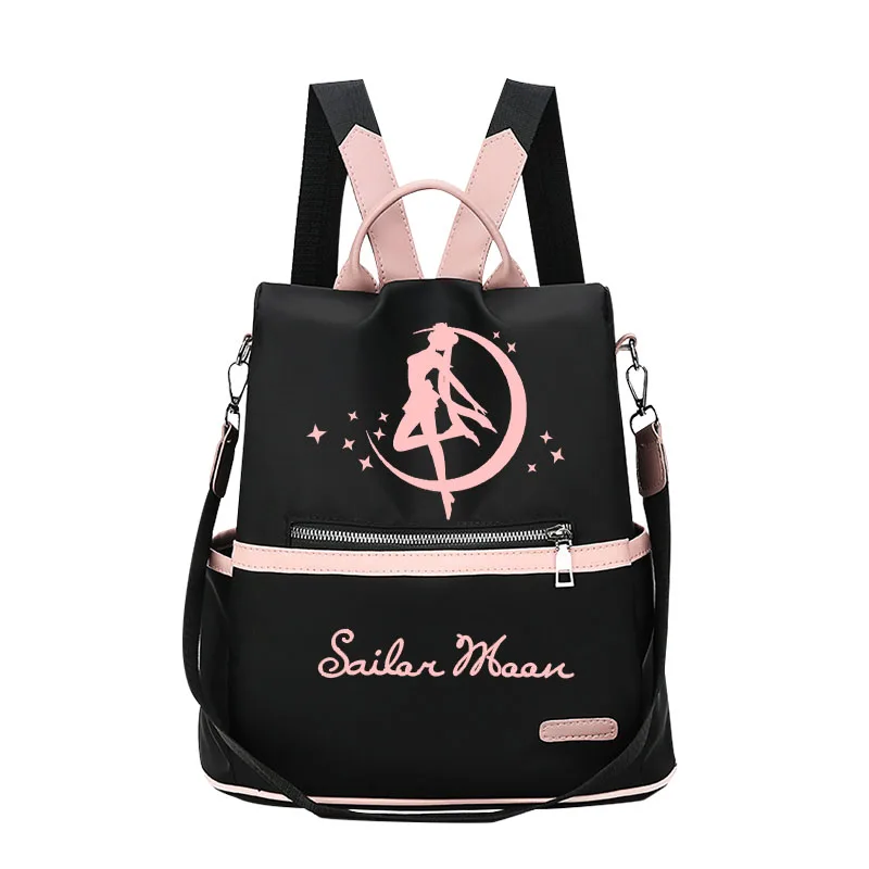 Fashion Hot Anime Sailor Moon Tsukino Usagi Casual Backpack Student Schoolbag Shoulders Bag Travel Bag Cute Girl Daypacks
