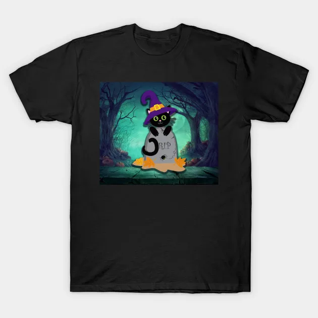 Men t-shirt Cat Halloween Shirts Costumes Outfit Ideas Hat Awesome Gift by nhatvv tshirt Women t shirt | Мужская одежда