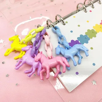 

5 Pcs/set Unicorn Glass Ball Pendant Glitter Sequins Notebook Ornament Hanging Diary Planner Notebooks Accessories Stationery