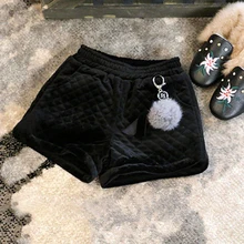 Шорты для девочек; хлопковые теплые шорты; Роскошные брендовые классические шорты; клетчатые шорты; высококачественные шерстяные шорты; зимняя одежда для девочек