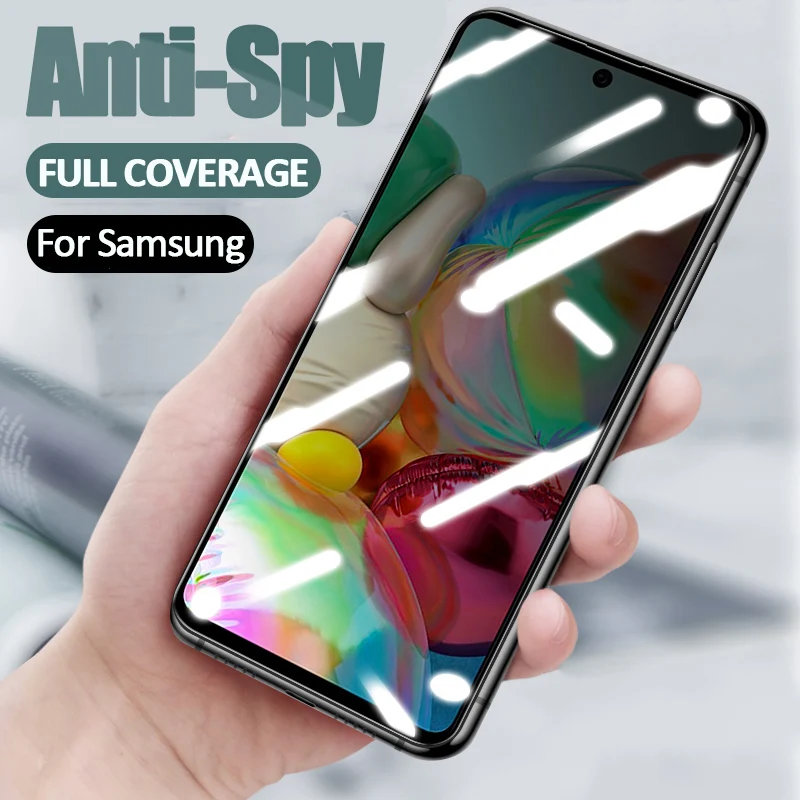 Verre Trempé pour Samsung Galaxy A71, Anti-Espion Anti-Spy Privacy