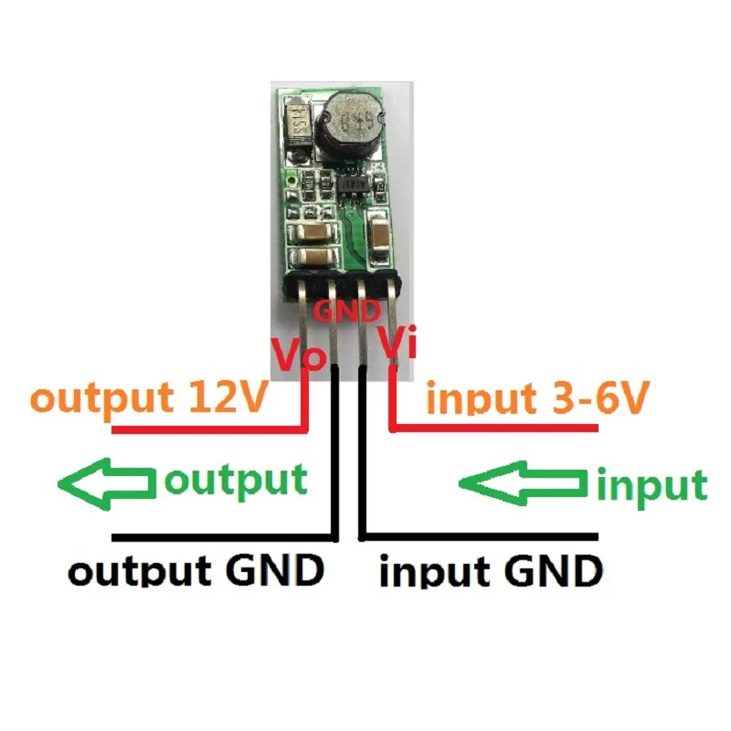 Ce014 _ 12V маленькая фотолампа 1.2A 5V до Step Up DC конвертер инвертор напряжения