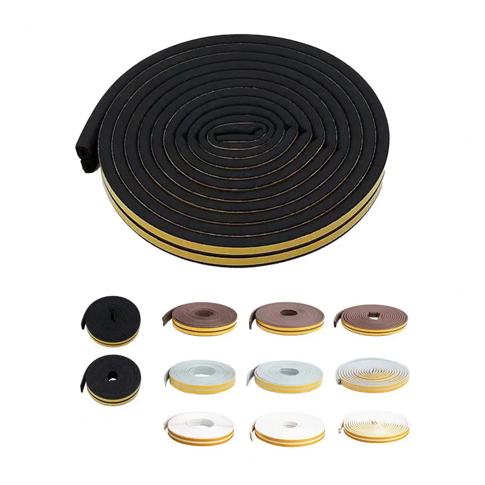 Sealing Strip Door Seal Strip Sealing Strip Tape Window Seal Strip Sealing Tape Sealing Strip Rubber Seal Strip Rubber Door Weatherstripping Door Weatherstripping 10m Resilient Sound-proof Rubber Universal Long Door Stop Tape for Sliding Door Window Anti-Collision Rubber Strip