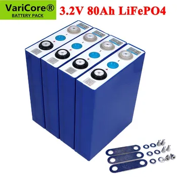 

4-32pcs 3.2V 80Ah Battery LiFePO4 Lithium phospha Large capacity 12V 24V 48V 80000mAh Motorcycle Electric Car motor batteries