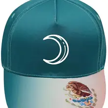 Унисекс Луна бейсболки хлопчатобумажная ткань регулируемые мексиканские элементы уличные шляпы зеленый