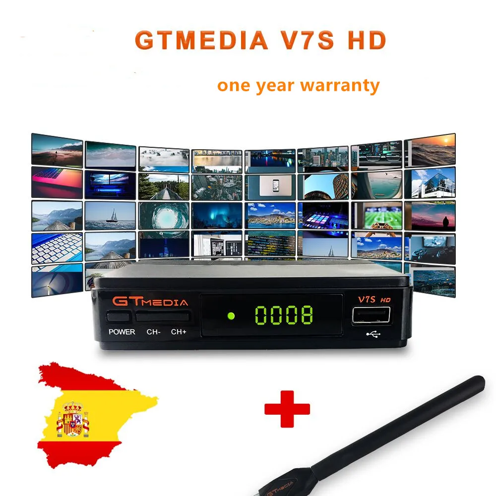

GTMEDIA V9 Super Satellite Receiver Built-in WIFI H.265 1080P DVB-S2 Satellite Receptor Same as DVB S2 dvb-s2 V8 NOVA TV Box