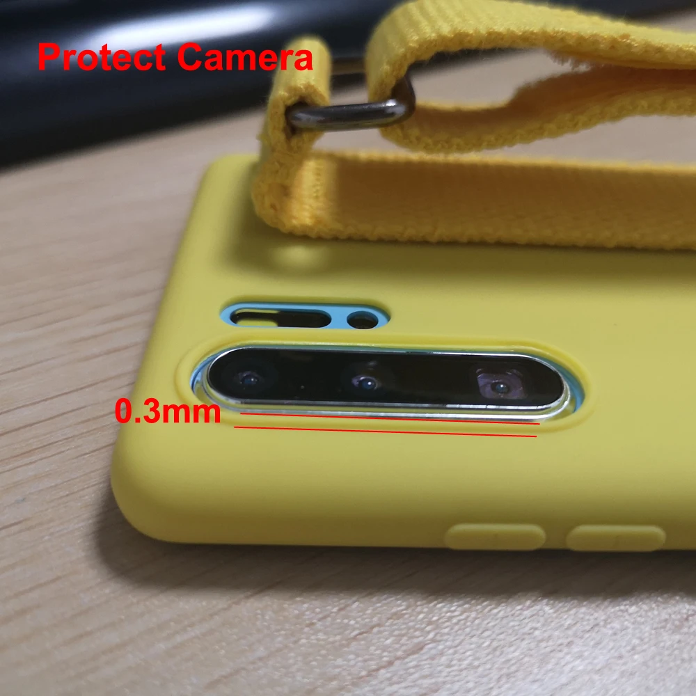 Мягкий силиконовый чехол с ремешком на руку для Huawei P40 P30 Pro P20 Honor 30i 30 Plus 20S 8X Lite V30 V10