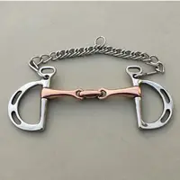Stainless Steel Kimberwicke Bit  Horse Equipment 5 Inches Brass Copper Mouth Snaffle 2