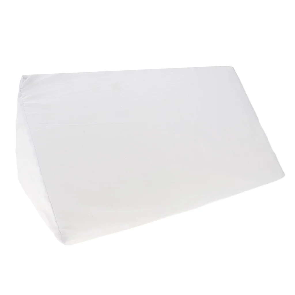 Washable Reusable Acid Reflux Bed Sore Foam Lumbar Leg Bed Wedge Pillow Elevation Cushion with Removable Cover