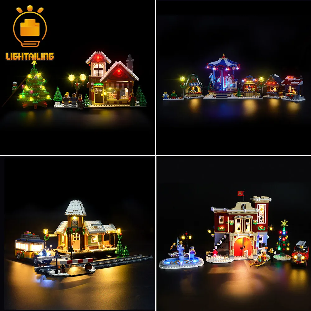 LIGHTAILING светодиодный светильник комплект для Рождественская серия светильник ing Набор для 10249/10245/10263/10259/10235(не включает в себя модель