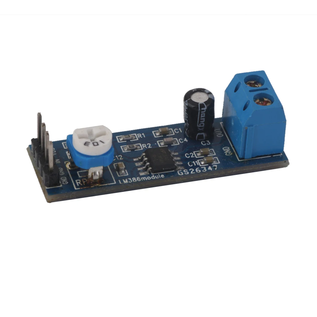 LM386 200 Gain Audio Amplifier Module Board Adjustable Volume for Arduino