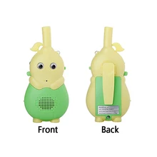 2 шт., 2 способа, интерактивное радио, Рождественский мультфильм, Красочный светодиодный, детская игрушка, большой диапазон, портативная рация, подарки для активного отдыха