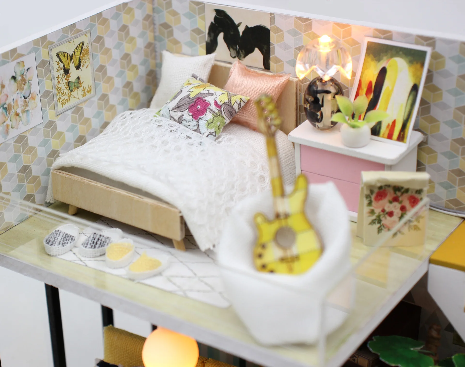 Hoomeda-diy хижина Синтия праздник деревянный ручной работы Собранный DIY Модель Кукольный домик