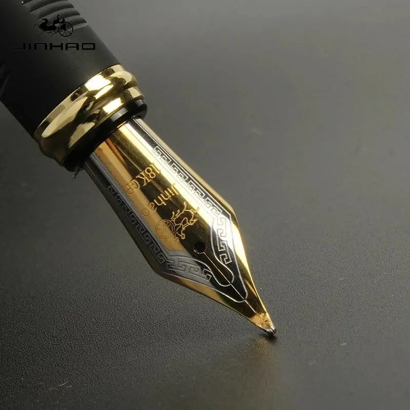 Jinhao X450 каллиграфия авторучка чернильная ручка толстый корпус 1,0 мм 18KGP Изогнутый наконечник для письма подарок канцелярские принадлежности офисные школьные принадлежности
