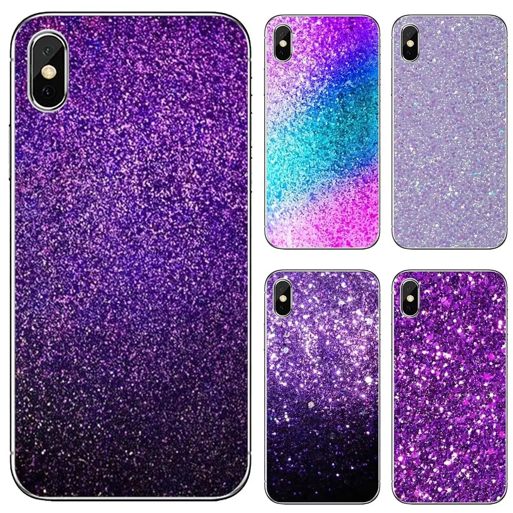 Light-purple-Sparkle-Glitter Soft Shell Case For Huawei P30 P40 P20 P7 P8 P9 P10 Lite Plus Pro 2015 2016 2017 Mini | Мобильные