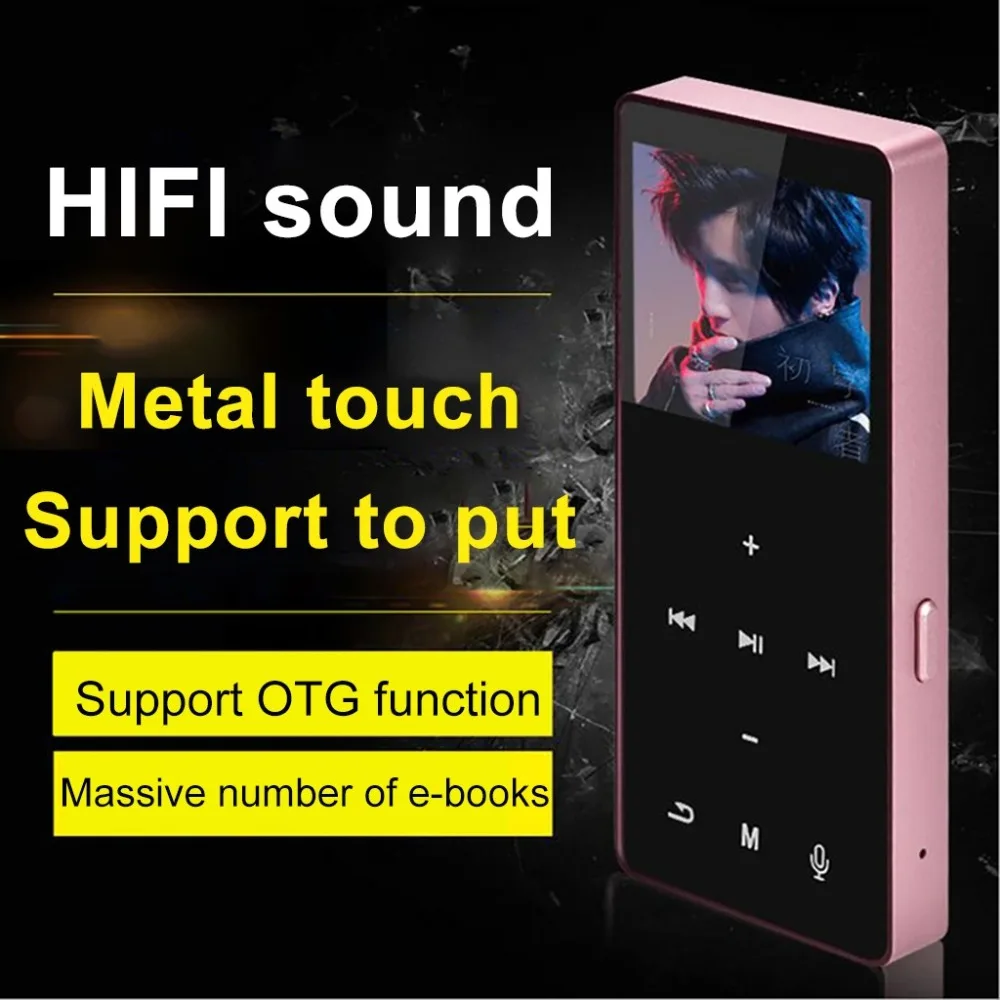 1,8 дюймовый TFT дисплей, супер-тонкий и супер-крутой Мини Bluetooth плеер HIFI Спорт Музыка громкие колонки MP4 медиа FM радио рекордер