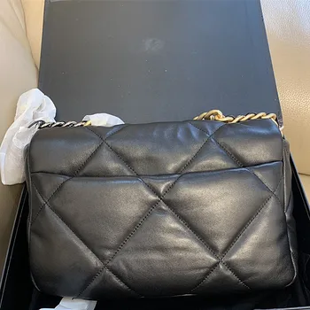 

Hot sale Women Middle Size Handbag and Shoulder Bags Trend Letters Cover Soft Lady's Fashion Messenger Chain Casual tote bag