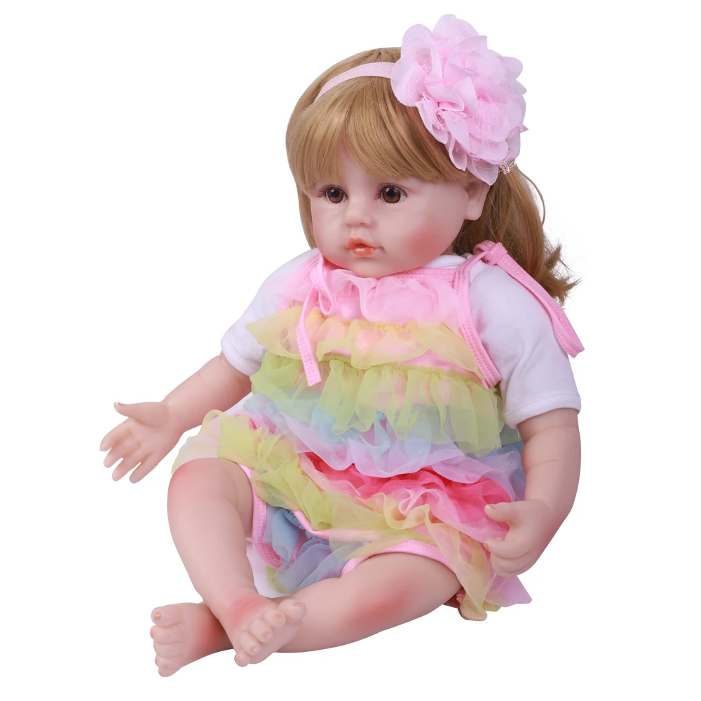 2" тканевые куклы Reborn Baby, новая мода, реалистичные, милые, очаровательные щеки, платье для девочек, детские игрушки, игрушки для детей
