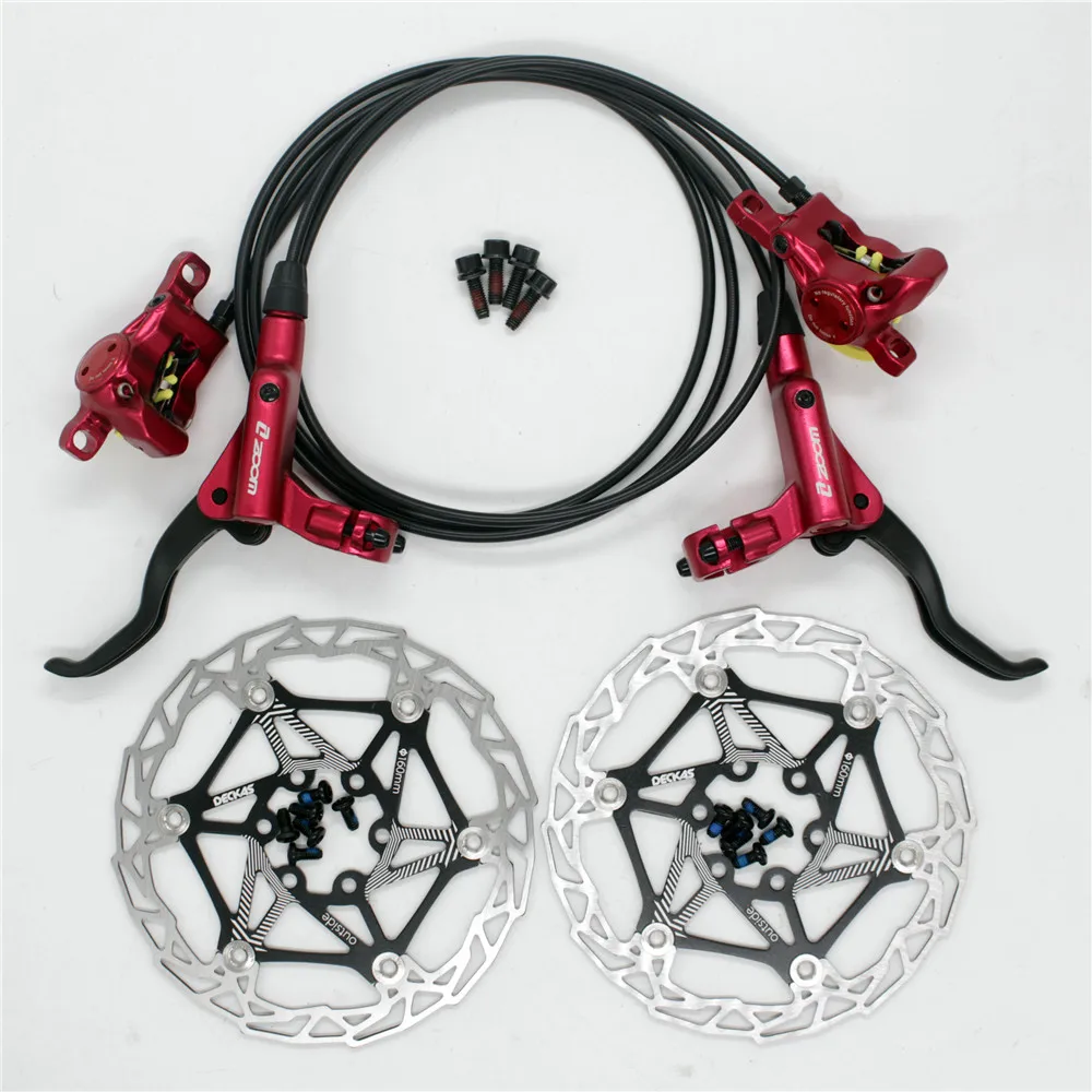 HB875Red DECKBLACK Зум HB-875 Велосипедный Тормоз mtb Гидравлический дисковый тормоз с ротором HS1 лучше, чем M395 MT200 левый передний правый задний - Цвет: HB875Red DECKBLACK