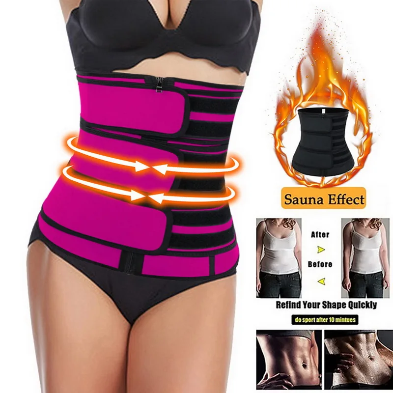 

Woman Waist Trainer Corset Sweat Belt For Women Weight Loss Compression Trimmer Workout Fitness Slimming Shaper Waist Cinchers