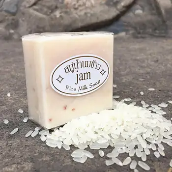 

60g Rich Foam Handmade Moisturizing Bathing Hand Skin Cleansing Rice Milk Soap
