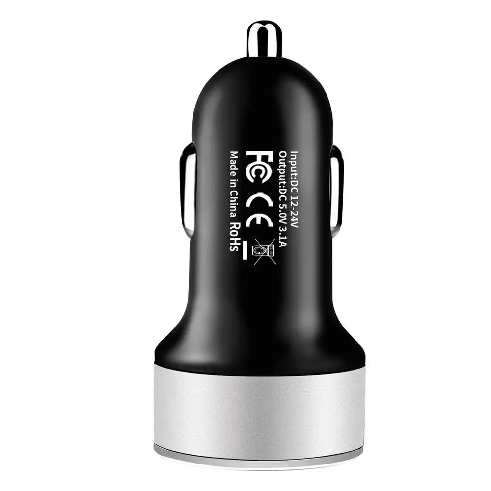 Универсальное автомобильное зарядное устройство DC12V-24V 5V 3.1A Dual USB зарядное устройство 2 порта адаптер питания с дисплеем напряжения высокое качество
