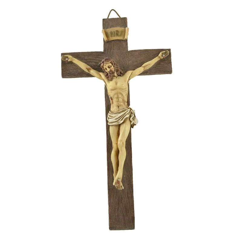 Handpainted Wood Textured Crucifix Wall Cross Jesus Nailed On The Cross Religious Gift Wall Crosses Aliexpress