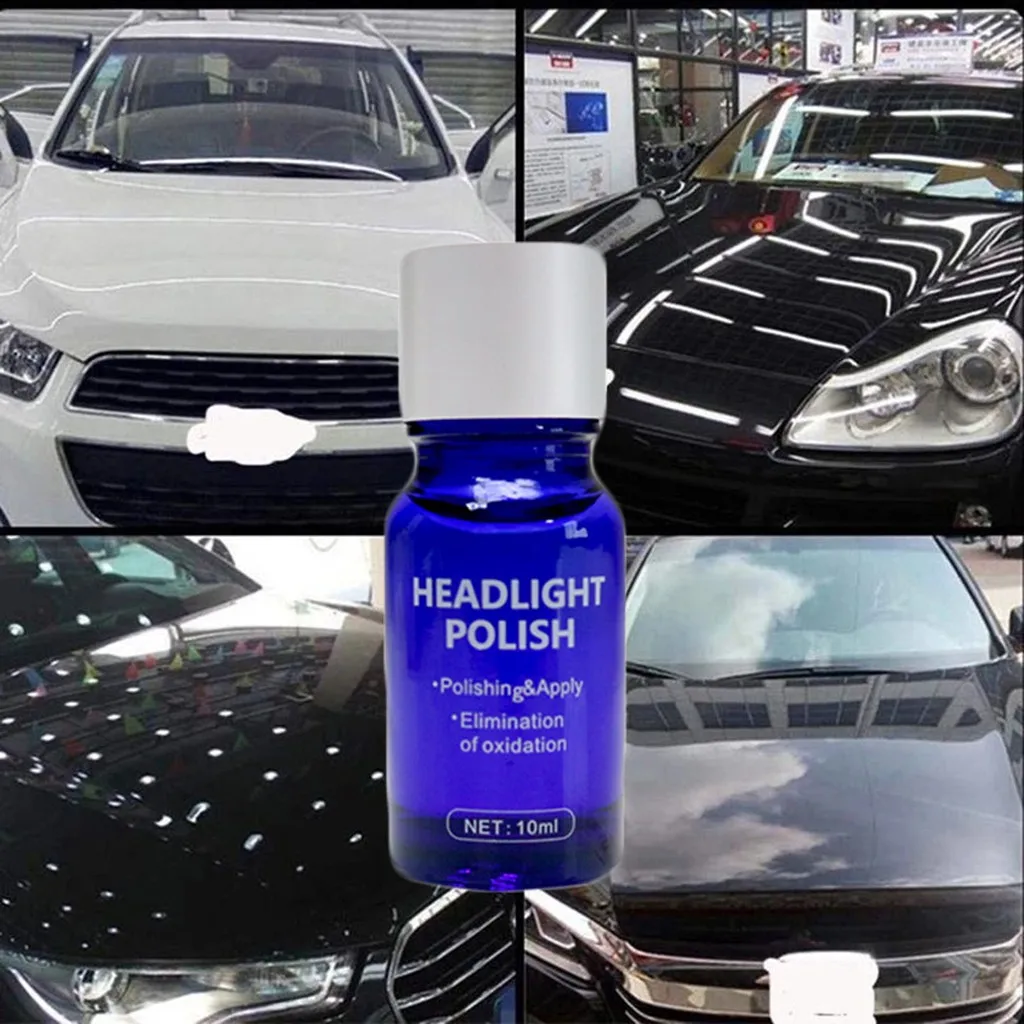 2PC 10ML 20ML/60ML 2PC Auto Headlight retreading agent lamp scratch oxidized bright plating crystal repair liquid suit - Цвет: 2PC 10ML