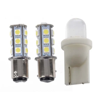 

2Pcs 1157 BAY15D 18 5050 SMD LED White Tail Turn Signal Light Bulbs & 10Pcs W5W LED Nightlight Bulb T10 2825 158 168 194