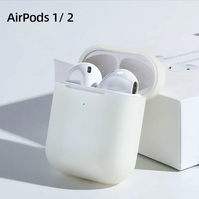 Силиконовый чехол, защитный чехол для Apple Airpods Pro TWS, Bluetooth наушники, мягкий силиконовый чехол для Airpods, защитный чехол s - Цвет: airpod 1 2