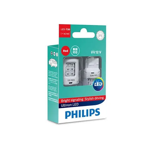  Lamp W21W 12V-LED 25W (W3x16d RED Ultinon LED (Pack 2 pcs) PHILIPS 11065ULRX2 - 10000007856335