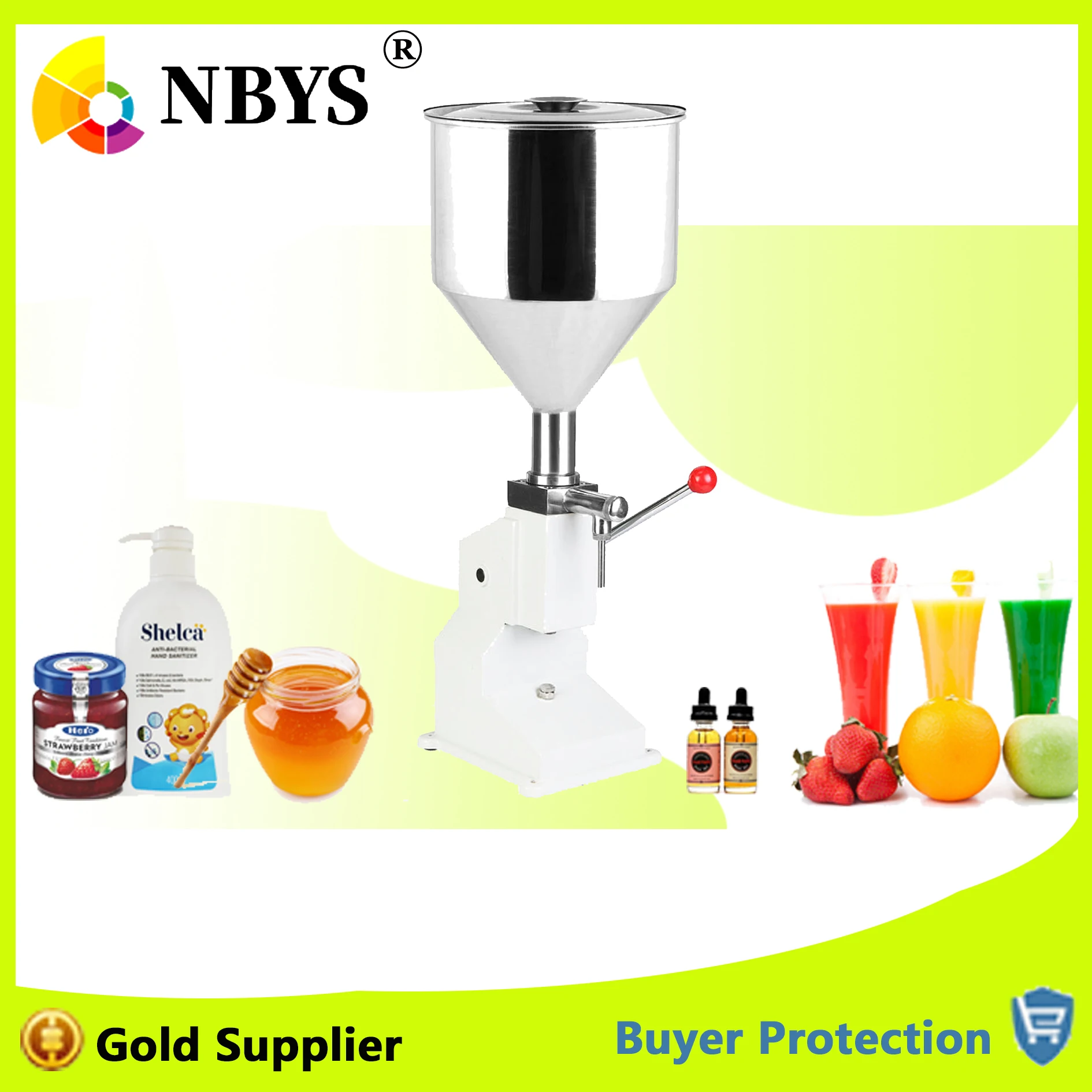 Manual Filling Machine Paste Filler For Shampoo Lotion Cream Yoghourt