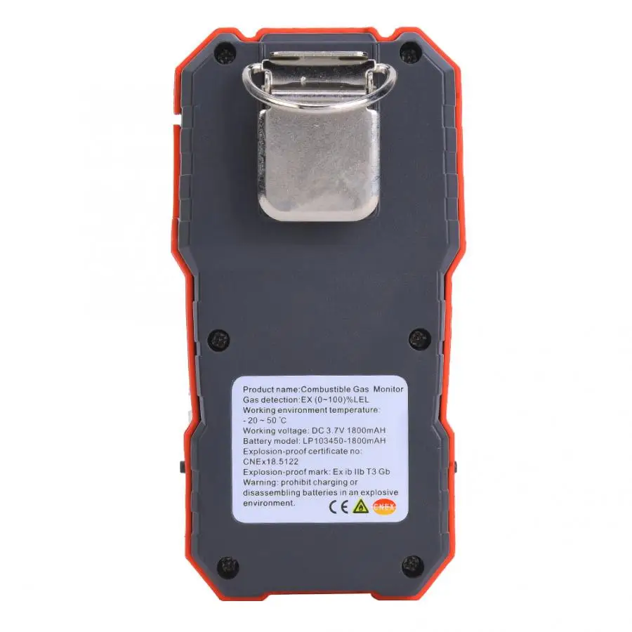 WT8801 Высокоточный газовый датчик, профессиональный детектор газа LEL с ЖК-дисплеем, звуковой светильник, вибрационная сигнализация, 100-240 В, вилка стандарта США