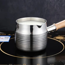 304 Stainless Steel Mini Fryer Small Milk Pot Coffee Pot Hot Oil Butter Chocolate Melt Small Pot Sugar Special Pot