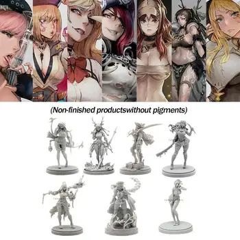

7 Styles 33mm Resin Figure Kits Kd Beauty Soldier Model Self-assembled A-154-A-172 T6M1