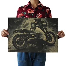 [B450] Beckham B Ностальгический ретро плакат из крафт-бумаги экран для помещений кафе декоративная живопись