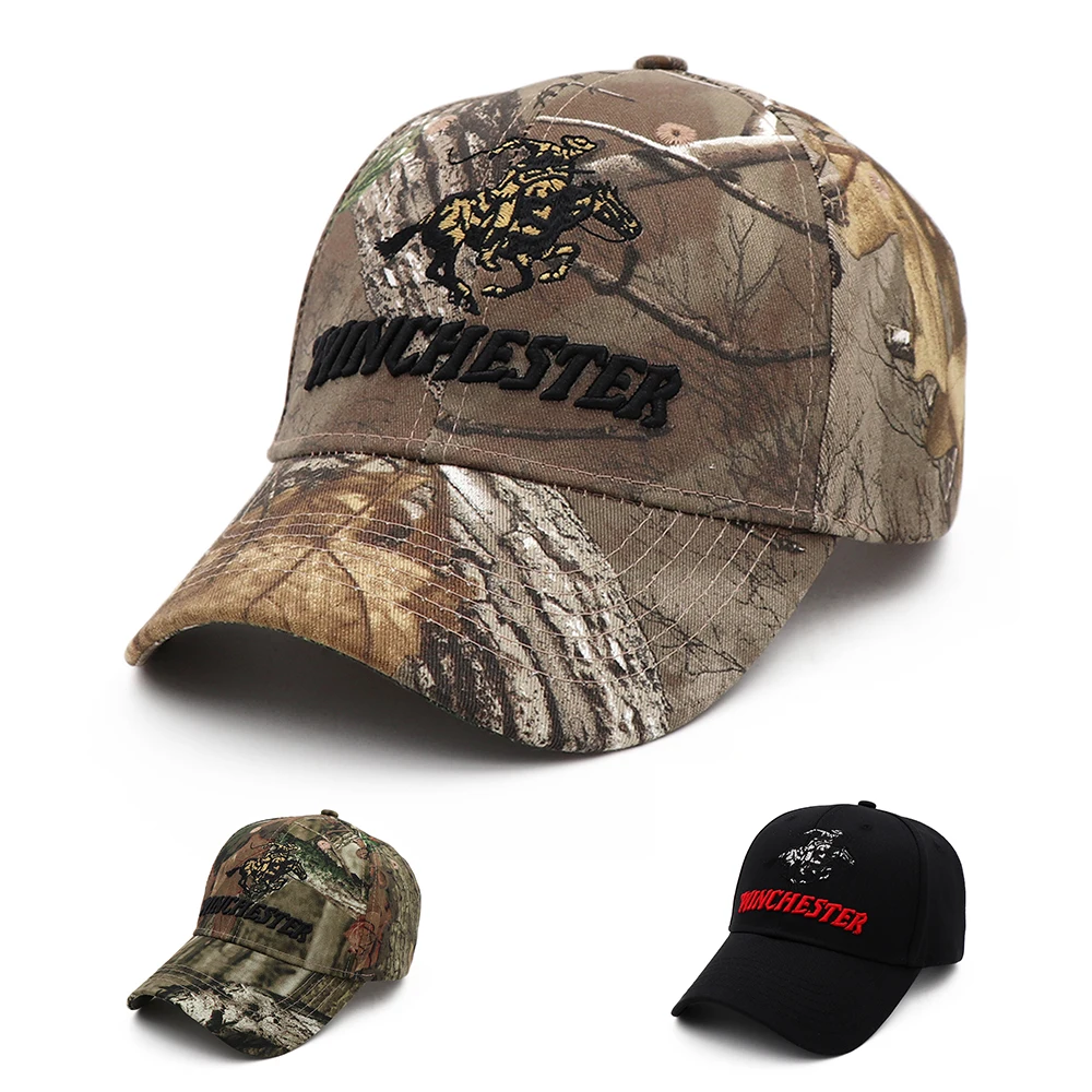 Casquette Winchester camouflage pêche homme - Chapeau baseball jungle randonnée chasse qualité sport
