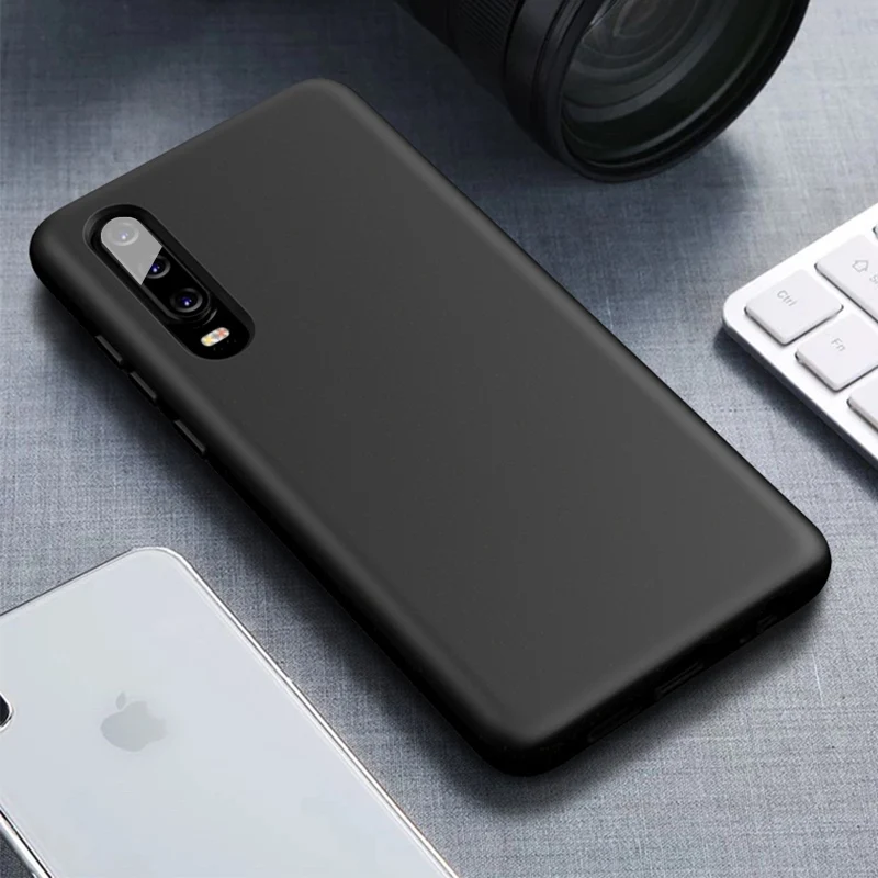 Musubo, Роскошный чехол для HUAWEI P30 Pro, силиконовый чехол на заднюю панель s, чехол для P30 Funda, Мягкая силиконовая рамка, Ультратонкий чехол, Капа 360 Full - Цвет: Черный