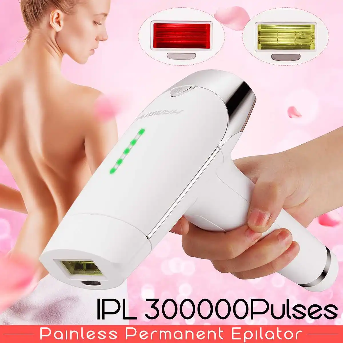 

300000 Pulsed IPL Laser Hair Removal Device Permanent Hair Removal IPL Laser Epilator Armpit Bikini Trimmer Hair Removal Machine
